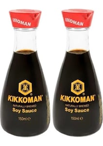 Soya Sosu Cam Şişe 150 ml x 2’li Set 1 Kikkoman Soya Sosu Cam Şişe 150 ml x 2’li Set