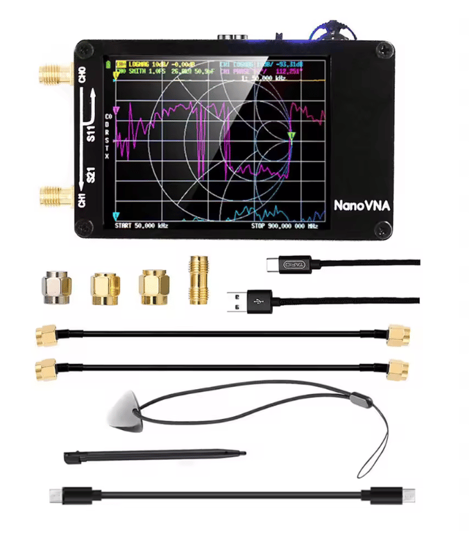 Nano VNA Nanovna-H 10KHZ-1.5GHZ Vektör Ağ Spektrum Analizörü
