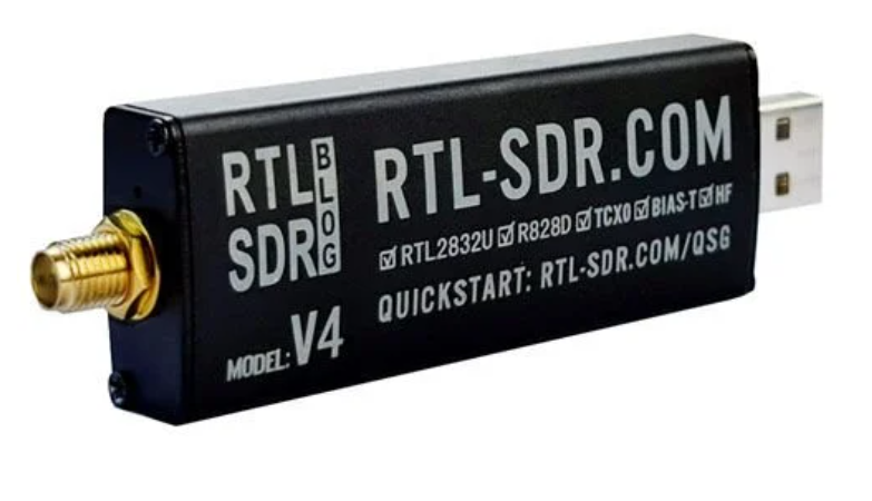 RTL-SDR Blog V4 R828D RTL2832U 1PPM TCXO SMA Software Defined Radio with Dipole Antenna Kit
